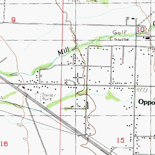 Topographic Map of 04N10W10CC__01 Well, MT
