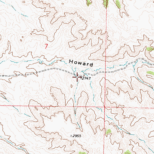 Topographic Map of 04N43E07DDBB01 Well, MT