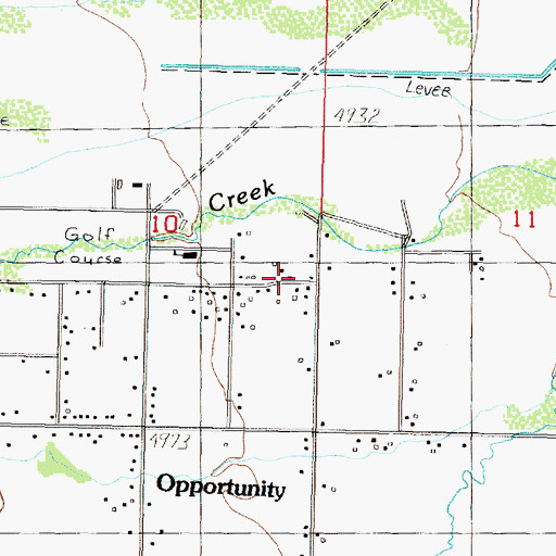 Topographic Map of 04N10W10DADA02 Well, MT