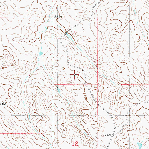 Topographic Map of 04N56E10ACC_01 Well, MT