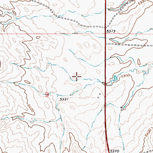 Topographic Map of 04N08E09A___01 Well, MT