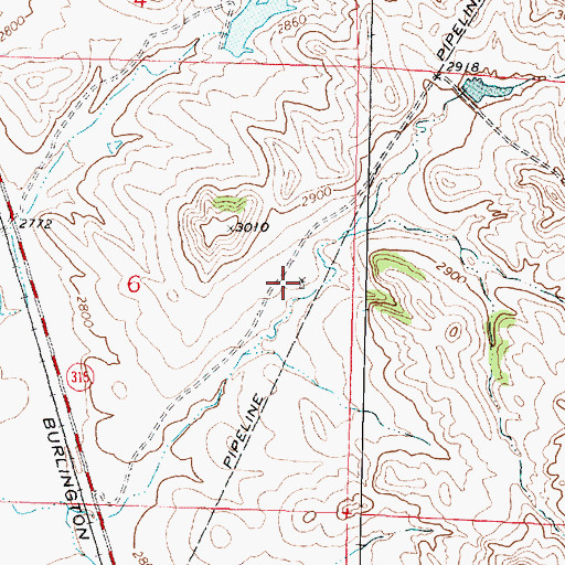 Topographic Map of 04N40E09ADDC01 Well, MT