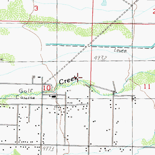 Topographic Map of 04N10W10AD__01 Well, MT