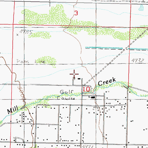 Topographic Map of 04N10W10ACCA01 Well, MT