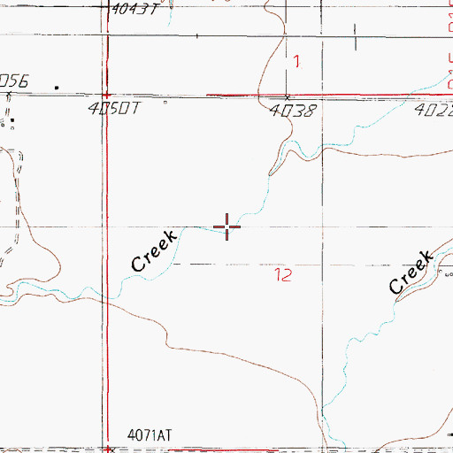 Topographic Map of 04N01E12BD__01 Well, MT