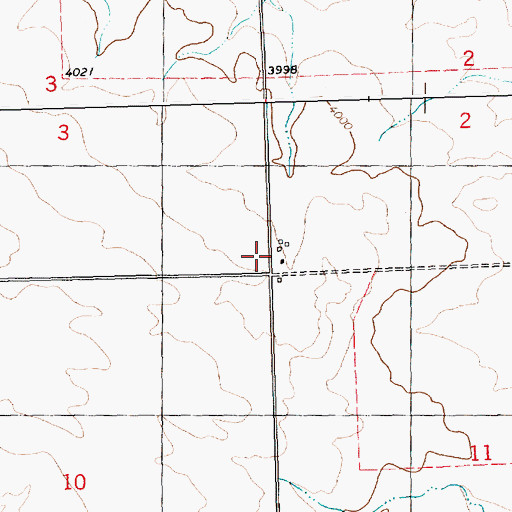 Topographic Map of 04N24E02CCCC01 Well, MT