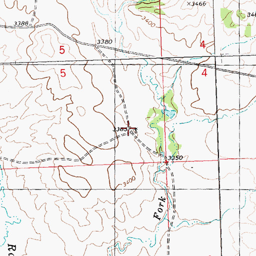 Topographic Map of 04N27E05DDBD01 Well, MT