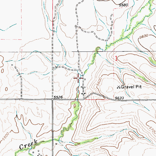 Topographic Map of 04N09E01C___01 Well, MT