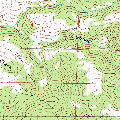 Topographic Map of 04N09W04DD__01 Well, MT