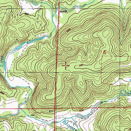 Topographic Map of Calaway Prospect, AR