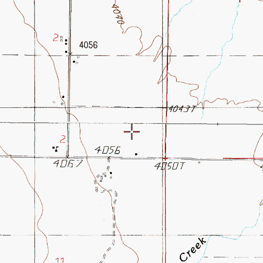 Topographic Map of 04N01E02DD__02 Well, MT