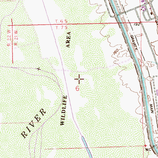 Topographic Map of Mittry Lake Wildlife Area, AZ