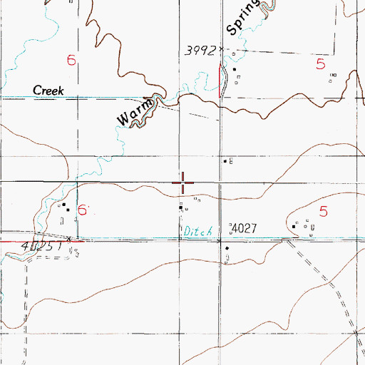 Topographic Map of 04N02E06DD__01 Well, MT