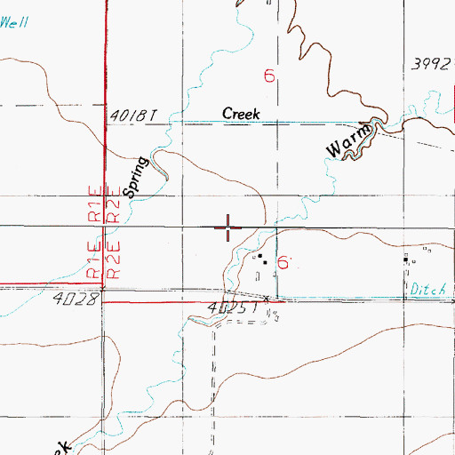 Topographic Map of 04N02E06CD__01 Well, MT