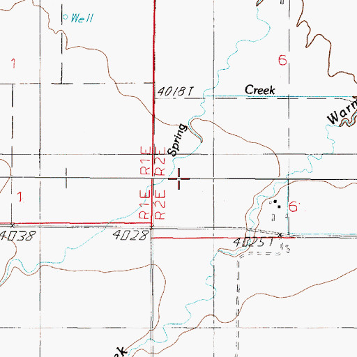 Topographic Map of 04N02E06CC__01 Well, MT