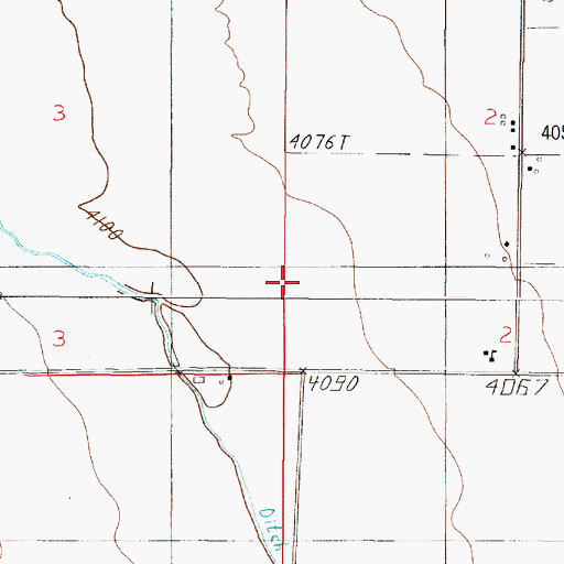 Topographic Map of 04N01E02CCBB01 Well, MT