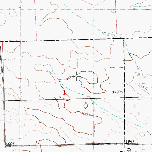 Topographic Map of 06N22E02D___01 Well, MT