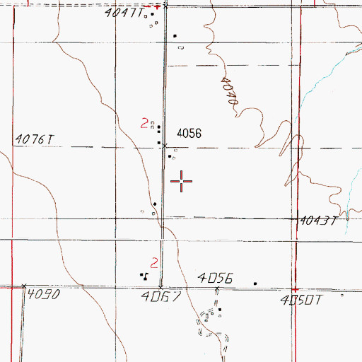 Topographic Map of 04N01E02DB__02 Well, MT