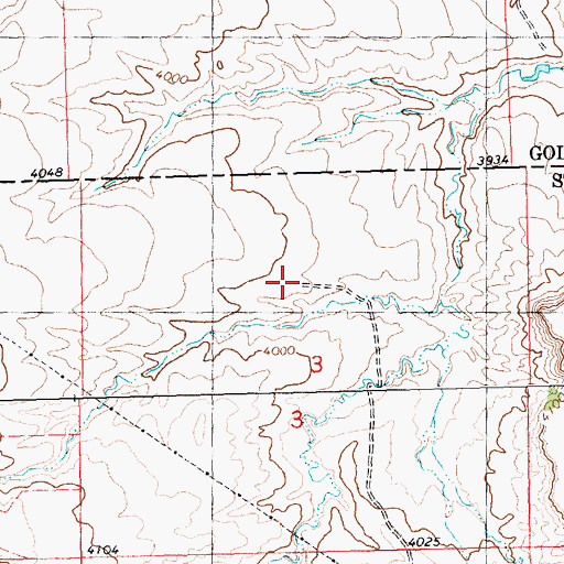 Topographic Map of 04N22E03BADD01 Well, MT