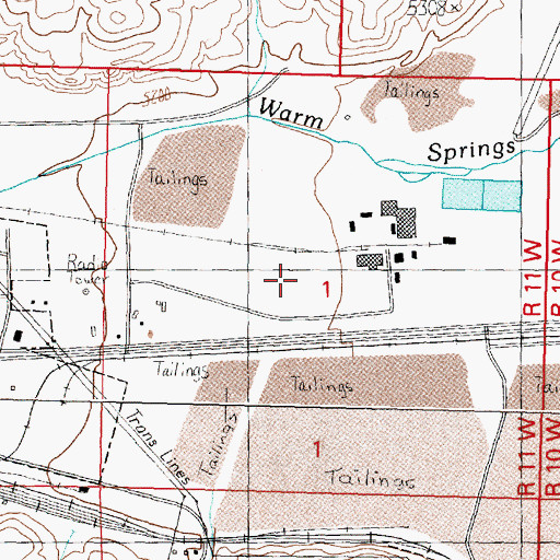 Topographic Map of 04N11W01CAAA01 Well, MT