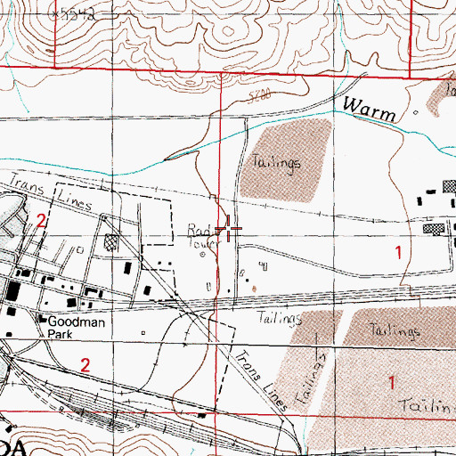 Topographic Map of 04N11W01BCCD01 Well, MT