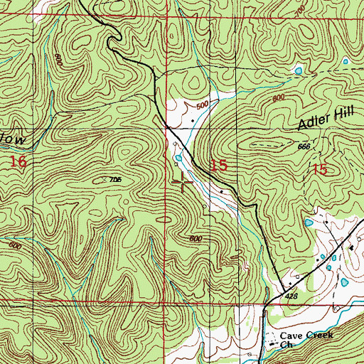 Topographic Map of Climer Prospect, AR