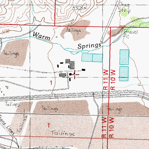 Topographic Map of 04N11W01ACDD01 Well, MT
