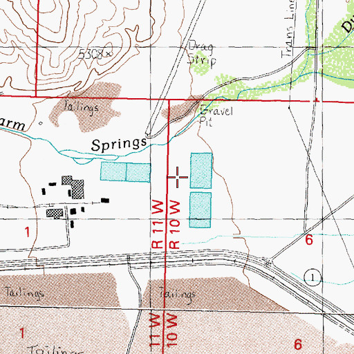 Topographic Map of 04N10W06BCBD01 Well, MT