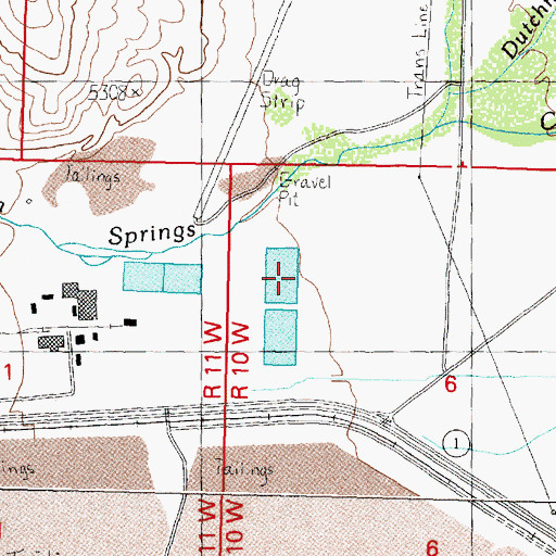 Topographic Map of 04N10W06BCAC01 Well, MT