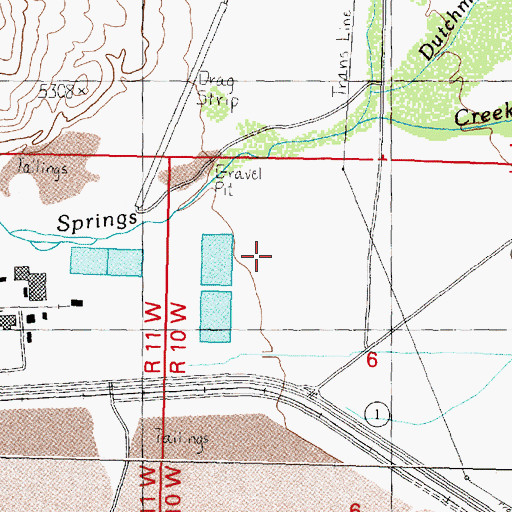 Topographic Map of 04N10W06BDBB01 Well, MT