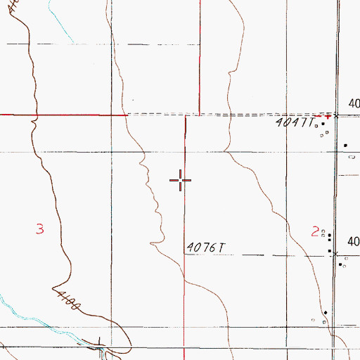 Topographic Map of 04N01E02BBCC01 Well, MT
