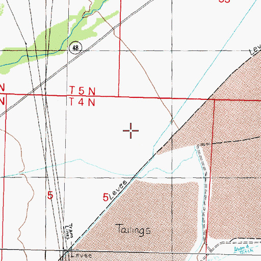 Topographic Map of 04N10W05AB__01 Well, MT