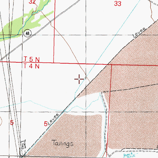Topographic Map of 04N10W05AACC01 Well, MT