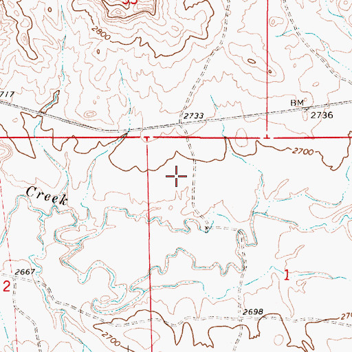 Topographic Map of 04N53E01BB__01 Well, MT