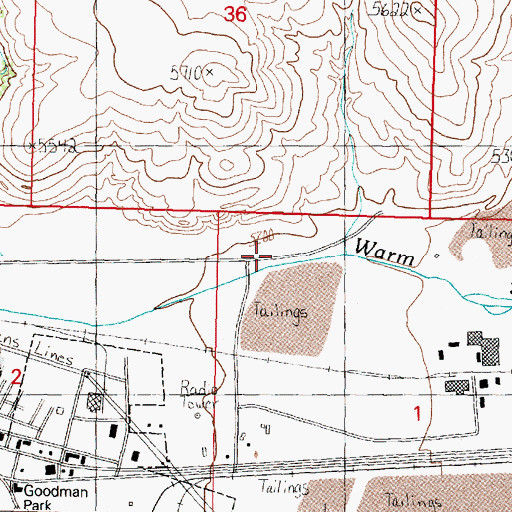 Topographic Map of 04N11W01BB__01 Well, MT