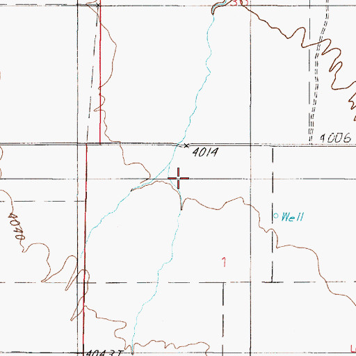Topographic Map of 04N01E01BA__01 Well, MT