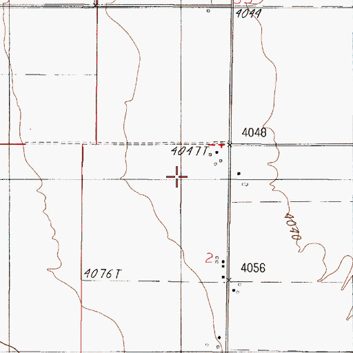 Topographic Map of 04N01E02BA__03 Well, MT