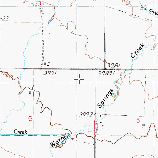Topographic Map of 04N02E06AA__01 Well, MT