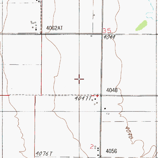 Topographic Map of 05N01E35CD__01 Well, MT