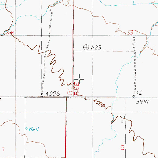 Topographic Map of 05N02E31CC__01 Well, MT