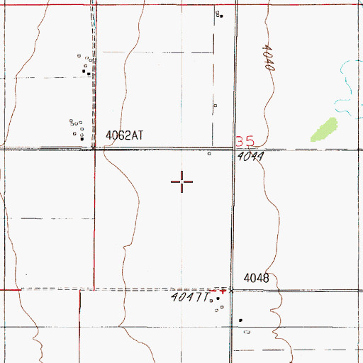 Topographic Map of 05N01E35CA__01 Well, MT
