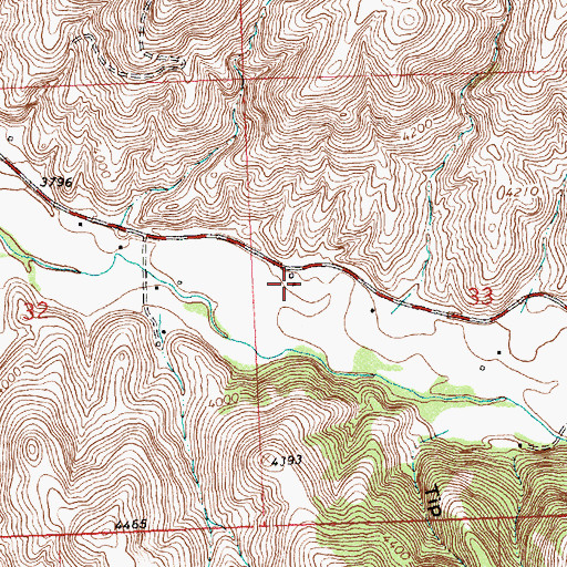 Topographic Map of 05N20W33BCCD01 Well, MT