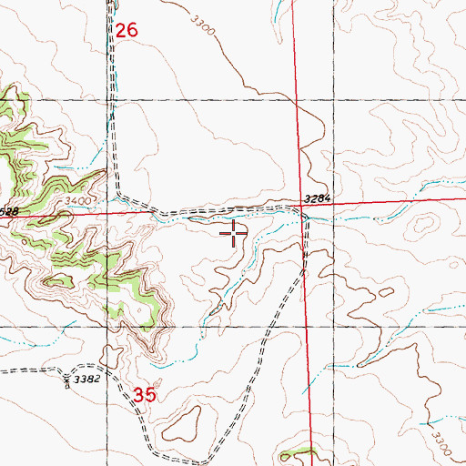 Topographic Map of 05N29E35BDCD01 Well, MT