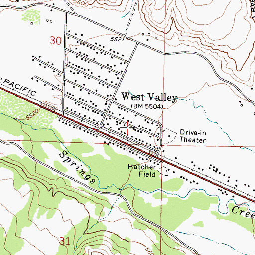 Topographic Map of 05N11W30DDCA01 Well, MT