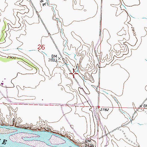 Topographic Map of 05N33E26D___01 Well, MT