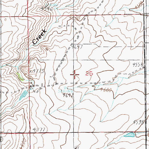 Topographic Map of 05N16E25____01 Well, MT