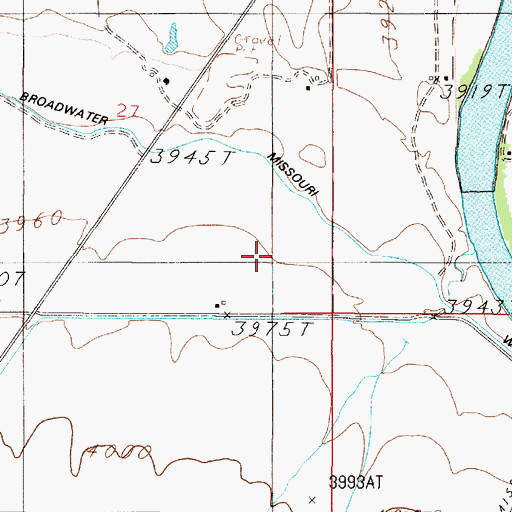 Topographic Map of 05N02E27DD__01 Well, MT