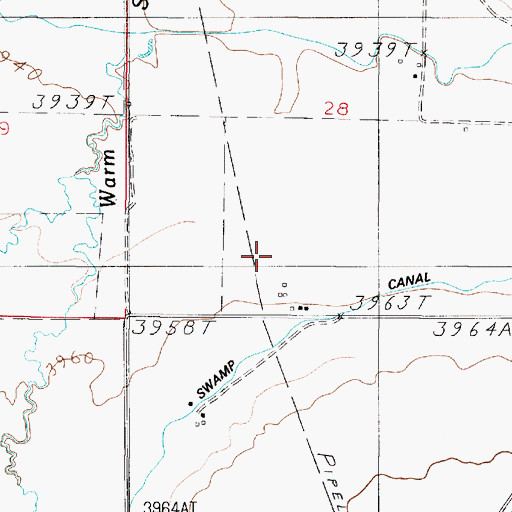 Topographic Map of 05N02E28CD__01 Well, MT