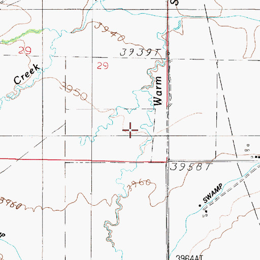 Topographic Map of 05N02E29DD__01 Well, MT