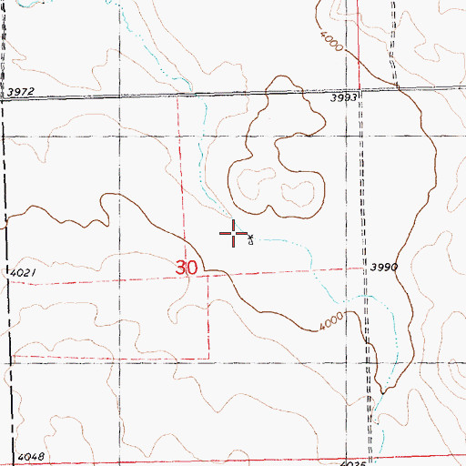 Topographic Map of 05N24E30ACDA01 Well, MT